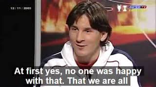 RARE Lionel Messi interview 16 years old