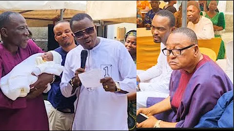 See the Beautiful Name Given to Shola Kosoko's Baby by Her Father Jide Kosoko &Family at the Naming