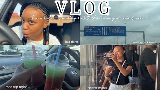 I COME BACK!! 🌚 | travelling back to uni, getting my hair done, running errands & more |SA YouTuber