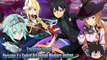 VR World Trickster Scout! SAO In Persona 5 Royal Collab Outfits In Sword Art Online Memory Defrag!