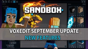 The Sandbox VoxEdit : September 2023 Update and Features Explained