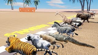 Epic Race with 40 Wild Animals: Desert Dash Who Will Win the Challenge