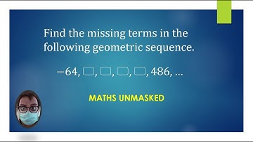 How to find the missing terms of a geometric sequence.