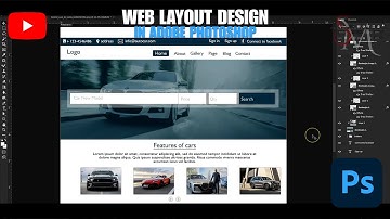 CREATE A WEB LAYOUT DESIGN IN PHOTOSHOP CC II PHOTOSHOP TUTORIALS II GRAPHICS II SM ENTERTAINMENT