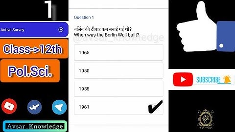Class 12th Political Science Active survey on avsar app all answers in this video #avsarknowledge