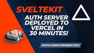 Authentication Server up in 30 minutes!! | Svelte | SvelteKit | Vercel