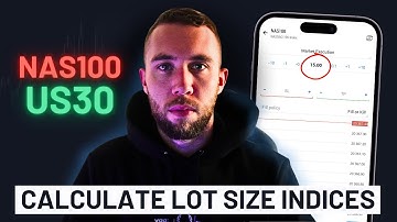 How to Calculate Lot Size on US30 and NAS100 (EASY)