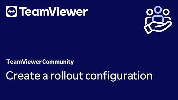 How to create a rollout configuration