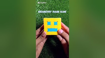 How to make geometry dash icon  on 5x5 Rubik