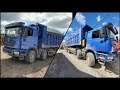 Cummins ism  shacman f3000 unloading wash sand #shacman