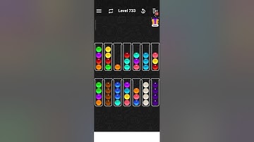 Level 733 of Ball Sort Color Puzzle