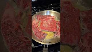 Multi Steak Dinner on a stainless steel pan