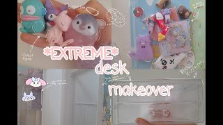 *EXTREME* cute desk makeover/Two new deskorganizers/Lots of stationary/DIY organizer