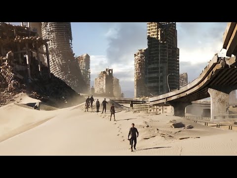 مجموعة من الشباب يحاولون الهروب في الصحراء للبحث عن ملجأ بسبب انتشار مرض خطير في العالم 