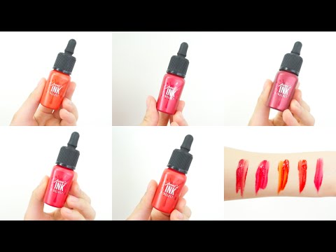 페리페라 잉크 더 벨벳 전색상 발색!!/peripera peri's ink velvet review /춤추는선진이