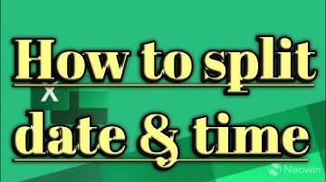 How to split date and time in excel #shorts