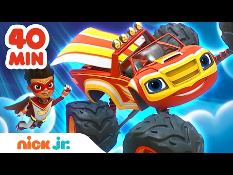 Blaze| 40 MINUTOS das melhores missões com o Blaze e o AJ | Nick Jr. em Português