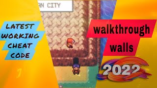 Walkthrough walls 💯Working cheat code 2022 | Pokemon fire red | New version