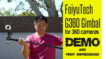 Demo of the FeiyuTech G360 panoramic gimbal for 360 cameras (new version)