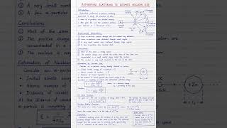 Rutherford Scattering to Estimate Nuclear Size | BSc &amp; MSc Physics #mscphysics #crazyphysics #shorts