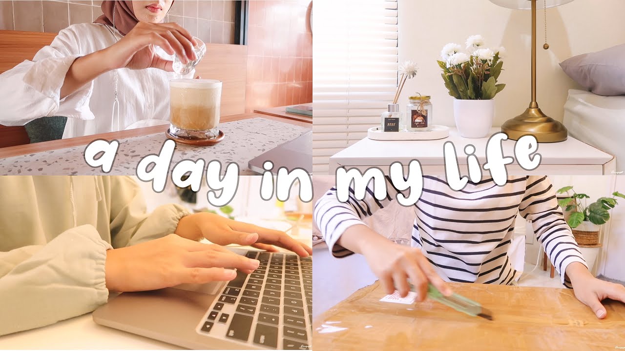 a day in my life✨ | unboxing packages, grocery shopping, studying, cafe, eating