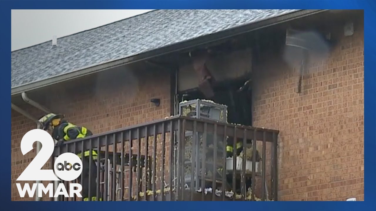 Several people displaced after apartment fire in West Baltimore - YouTube