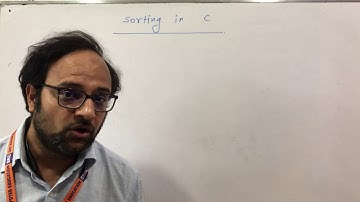 Sorting array in C  | MCS - 011 | SRC Learning | C - Language Tutorials in Hindi