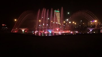 Đài phun nước thành phố Hưng Yên Đêm noel