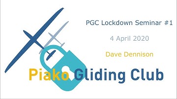 Intro to XCSoar : Piako Gliding Club Lockdown Webinar