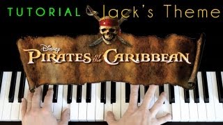 Pirates Of The Caribbean  - Jack Sparrow's Theme (piano tutorial & cover) chords