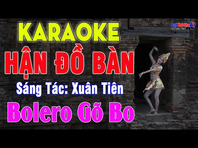 Hận Đồ Bàn Karaoke Bolero Guitar Gõ Bo Hát Cực Phê Tone Nam Nhạc Sống || Karaoke Đại Nghiệp class=