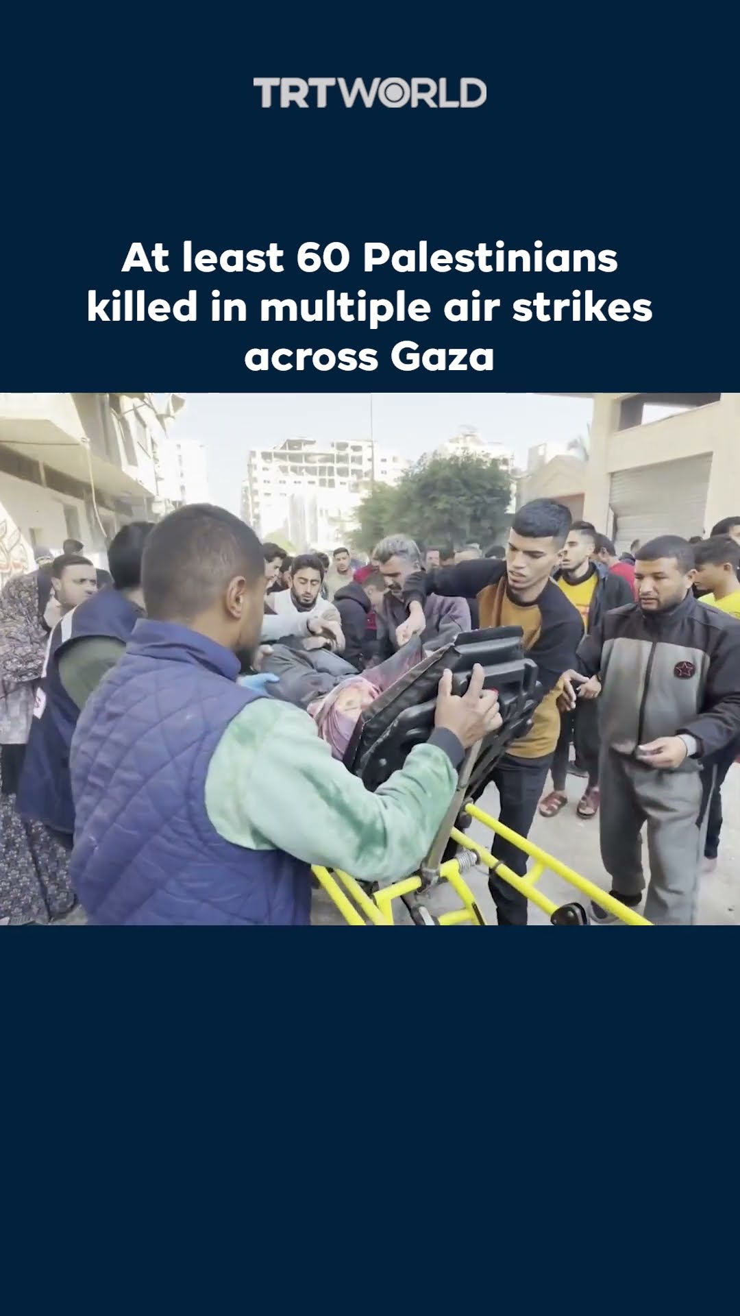 At least 60 Palestinians killed in multiple air strikes across Gaza
