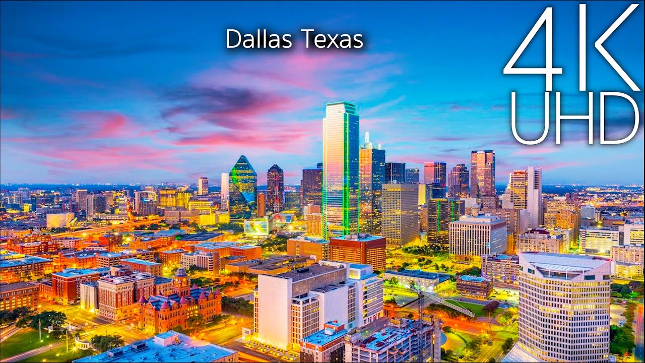 Dallas, Texas  4K drone video 