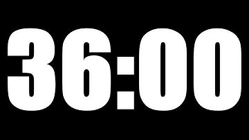 36 MINUTE TIMER | LOUD ALARM  ⏰
