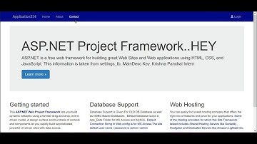 ASP.NET | Xamarin  - Project Framework Part-1