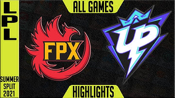 FPX vs UP Highlights ALL GAMES | LPL Summer 2021 W1D3 | FunPlus Phoenix vs Ultra Prime
