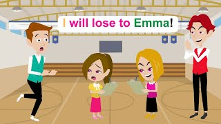 Ella joins the Math contest - Funny English Animated Story - Ella English