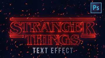 [ Photoshop Tutorials ] Create STRANGER THINGS Text effect Using Photoshop