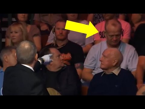 Drunk Audience Member gets kicked out Snooker - Ronnie O'Sullivan v Gary Wilson - Funny Moment