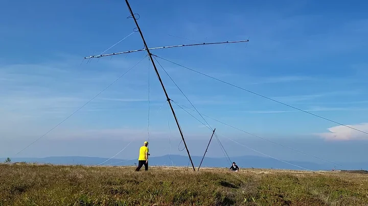 UW5Y :erecting 2x12 G0KSC @13m. KN18JT, 1460 m asl