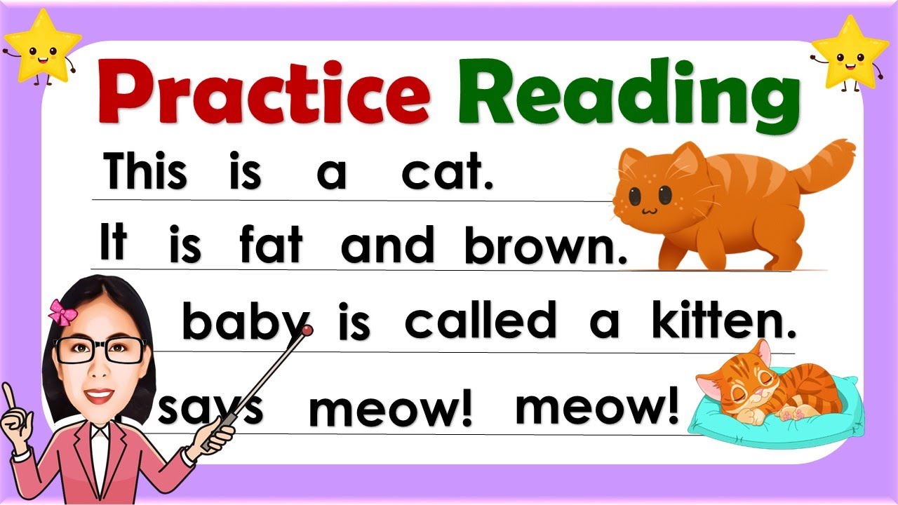 Practice Reading Part2 Learn How To Read Reading Lesson For Grade