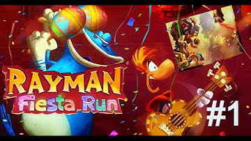 RAYMAN FIESTA RUN - PART 1 FULL GAME 100% 1080p 60FPS HD