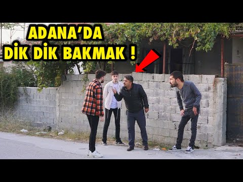 ADANA’DA DİK DİK BAKMA ŞAKASI ! @SefaKndr