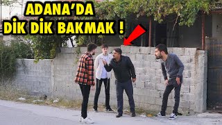 ADANA’DA DİK DİK BAKMA ŞAKASI ! @SefaKndr