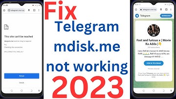 Telegram mdisk.me not working | How to fix Telegram mdisk.me not working 2023 |telegram not working