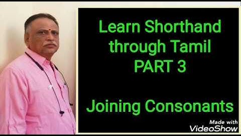 Learn Shorthand Part 3 Joining Consonants