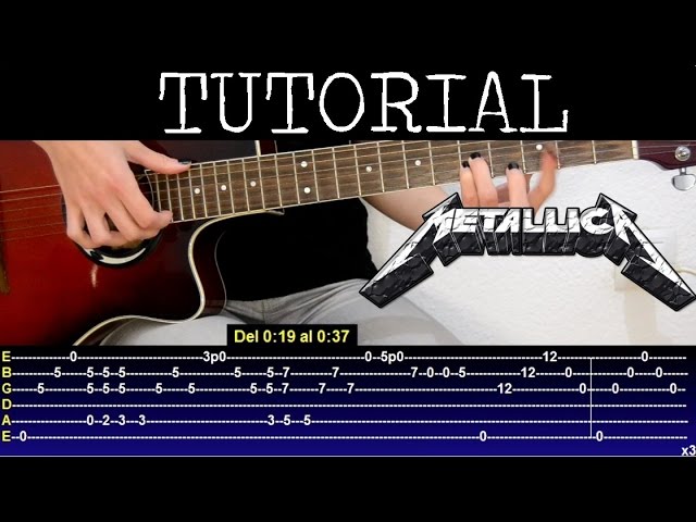 Nothing else matters de Metallica Parte 1 (Tutorial Guitarra) - YouTube