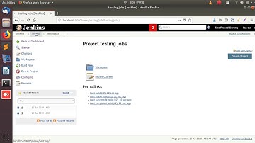 A very basic of jenkins jobs added to views