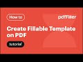 Create Custom Fillable PDF Templates Easily with pdfFiller ✍️