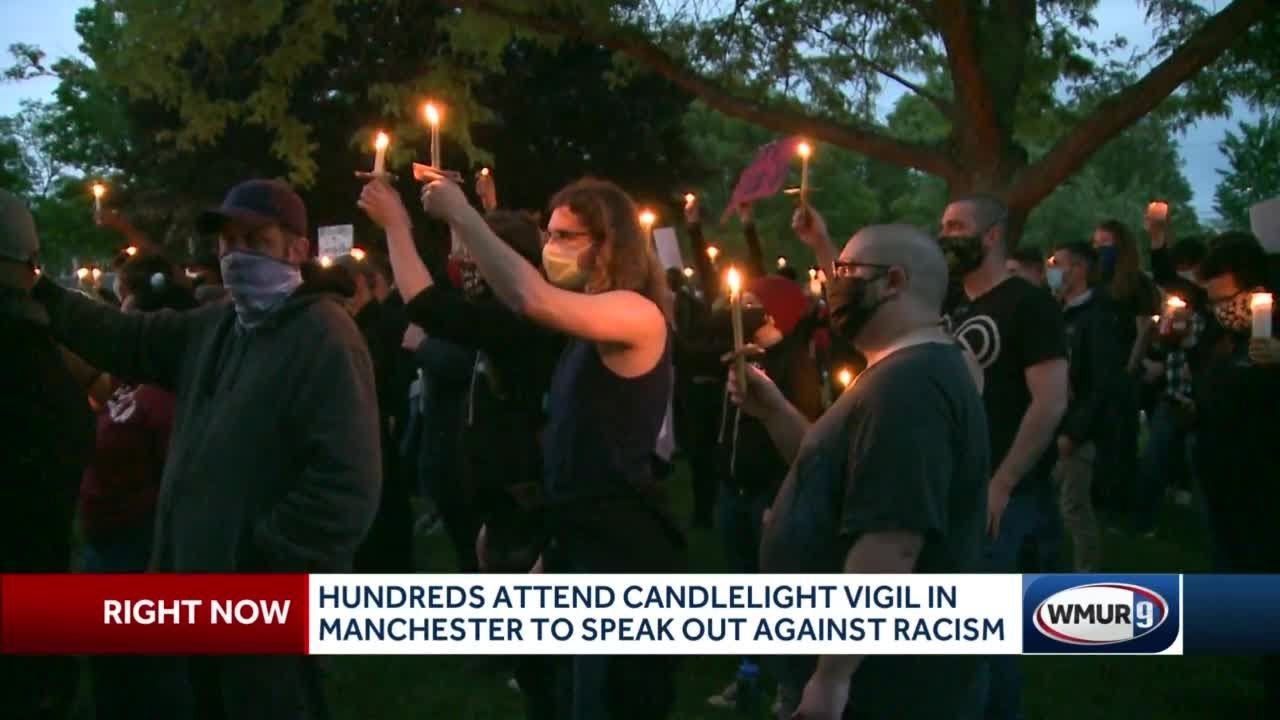 Hundreds attend candlelight vigil in Manchester to speak out against ...